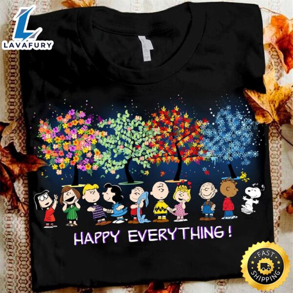 Peanuts Character Dog Happy Everything Shirt Gift For Thanksgiving Day
