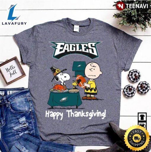 Peanuts Philadelphia Eagles Football Happy Thanksgiving