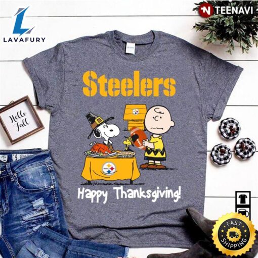 Peanuts Pittsburgh Steelers Football Happy Thanksgiving