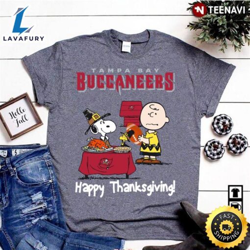 Peanuts Tampa Bay Buccaneers Football Happy Thanksgiving