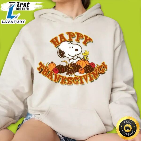 Peanuts Thanksgiving Shirt Happy Thanksgiving With Snoopy