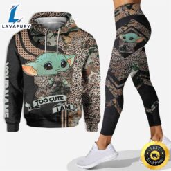 Personalized Baby Yoda Hoodie Leggings Adults Men Women