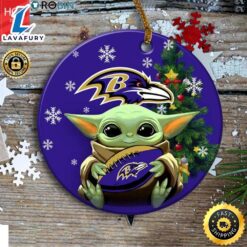 Personalized Baltimore Ravens Baby Yoda…