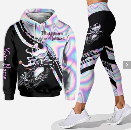 Personalized Jack Skellington 3D Combo Hoodie & Legging