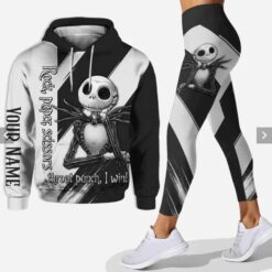 Personalized Jack Skellington Combo Hoodie And Legging 3D Set