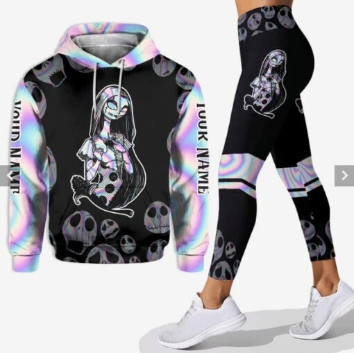 Personalized Jack Skellington Combo Hoodie & Legging 3D Set