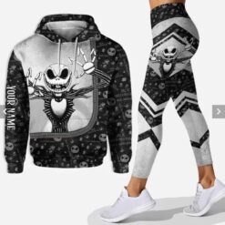 Personalized Jack Skellington Combo Hoodie Legging Name