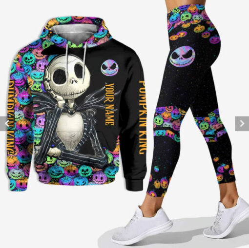 Personalized Jack Skellington Combo Hoodie & Legging Set