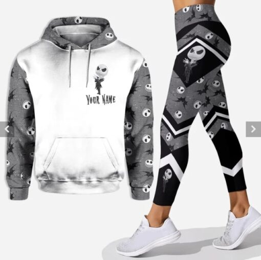 Personalized Jack Skellington Combo Hoodie & Leggings 3D