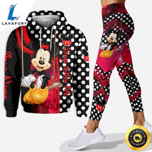 Personalized Mickey Mouse 3D Hoodie Leggings Set-Owlsmatrix_9938