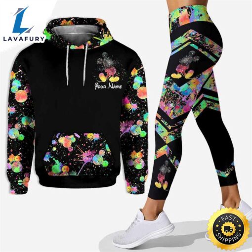 Personalized Mickey Mouse Hoodie And Leggings All Over Print