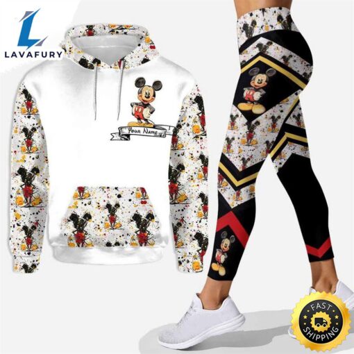 Personalized Mickey Mouse Hoodie And Leggings Set