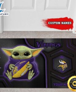 Personalized Minnesota Vikings Baby Yoda…
