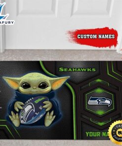 Personalized Seattle Seahawks Baby Yoda…