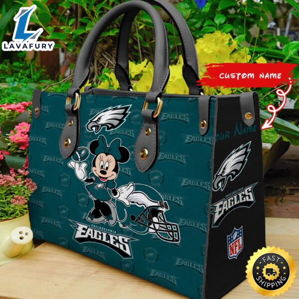 Philadelphia Eagles Minnie Women Leather Hand Bag