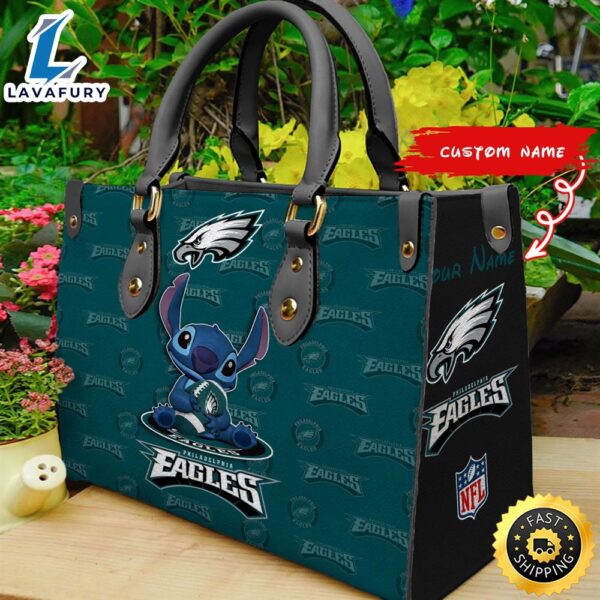 Philadelphia Eagles Stitch Women Leather Hand Bag