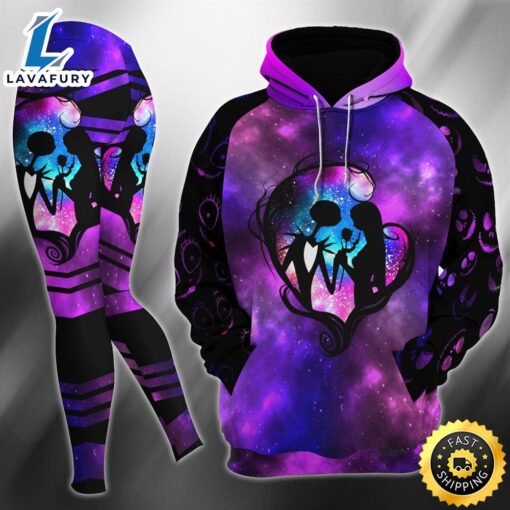 Pink Galaxy Nightmare Heart Love Combo Hoodie and Leggings