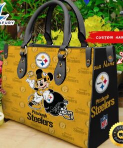 Pittsburgh Steelers Mickey Women Leather…
