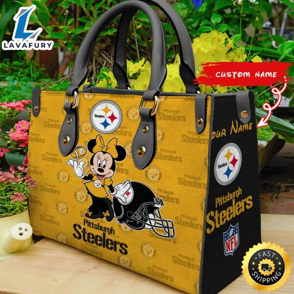 Pittsburgh Steelers Minnie Women Leather Hand Bag
