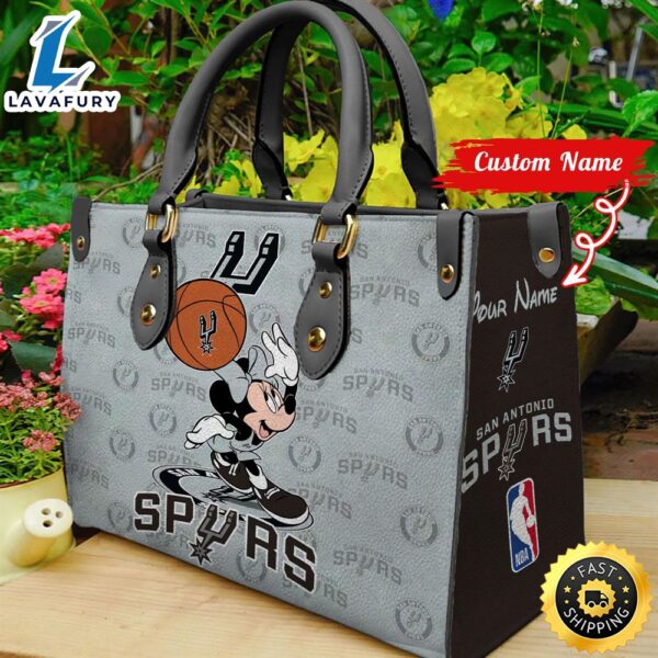 San Antonio Spurs NBA Minnie Women Leather Hand Bag