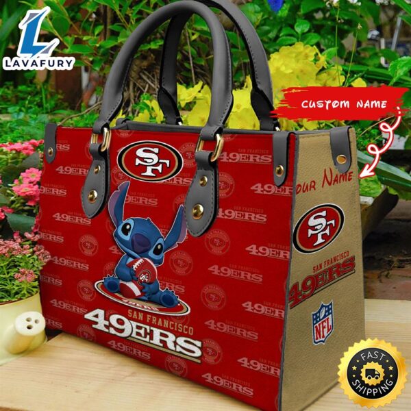 San Francisco 49ers Stitch Women Leather Hand Bag