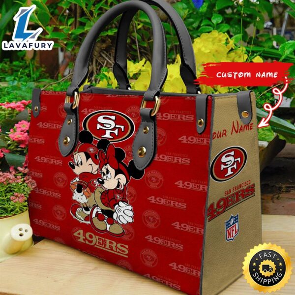 San Francisco ers Mickey And Minnie Women Leather Hand Bag