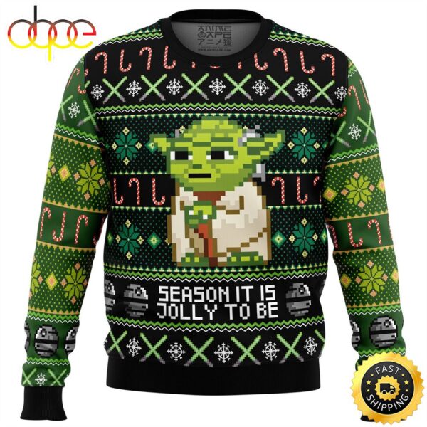 Season It Is Jolly To Be Yoda Ugly Sweater Partyugly sweater ideas