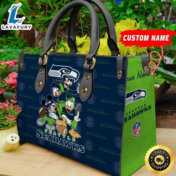 Seattle Seahawks Disney Women Leather Bag
