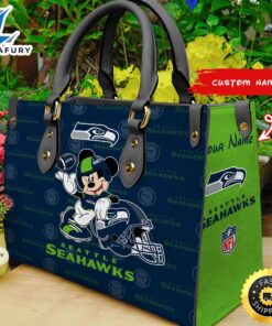 Seattle Seahawks Mickey Women Leather…