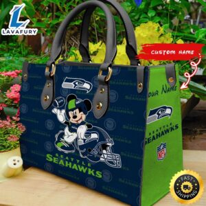 Seattle Seahawks Mickey Women Leather…