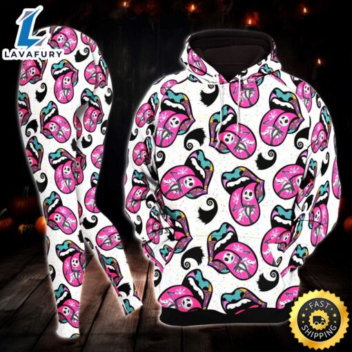 Sexy Lip Nightmare Art Combo Hoodie and Leggings