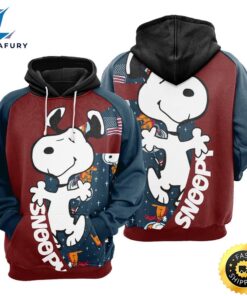 Snoopy 3d Pullover Printed Over…