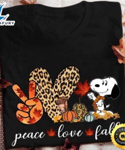 Snoopy Peace Love Fall Autumn…