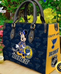 St. Louis Blues NHL Minnie Women Leather Hand Bag