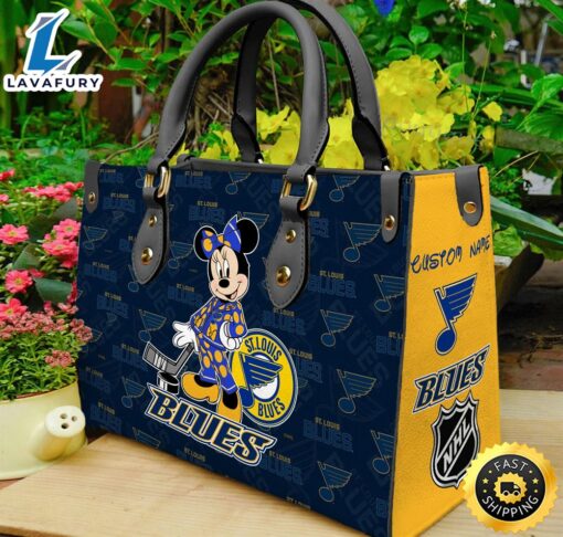 St. Louis Blues NHL Minnie Women Leather Hand Bag