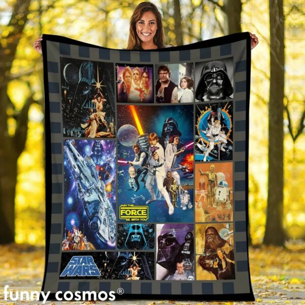 Star Wars Fleece Blanket, May The Force Be With You Blanket