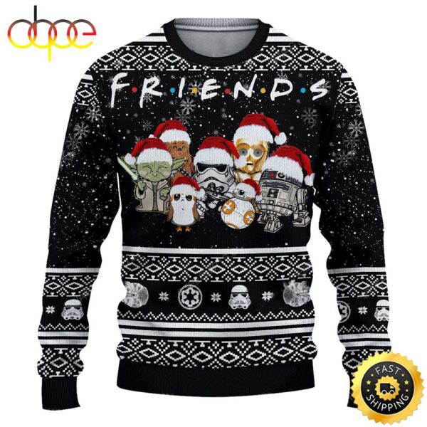 Star Wars Friends Baby Yoda Fan Multiple Styles Ugly Christmas Sweater Jumpers