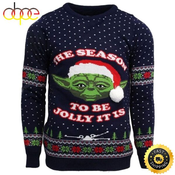Star Wars Master Yoda The Season To Be Jolly It Is Ugly Christmas Sweater Jumpers