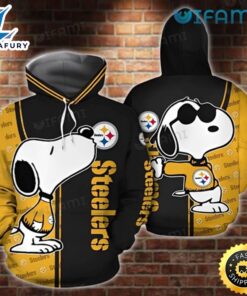 Steelers Hoodie 3d Snoopy Black…