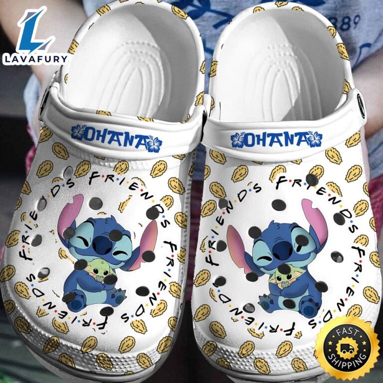 Stitch Baby Yoda Crocs 3D Clog Shoes -Lavafury