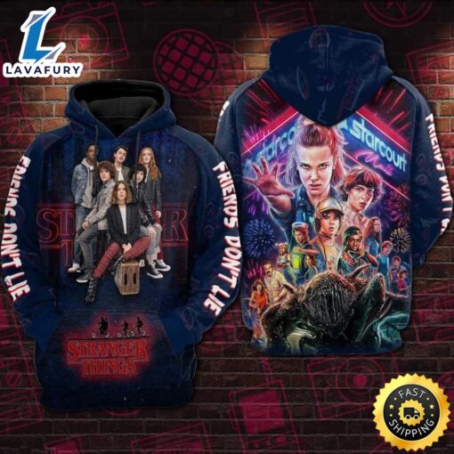 Stranger Things Men Women All Over Print 3D Hoodie