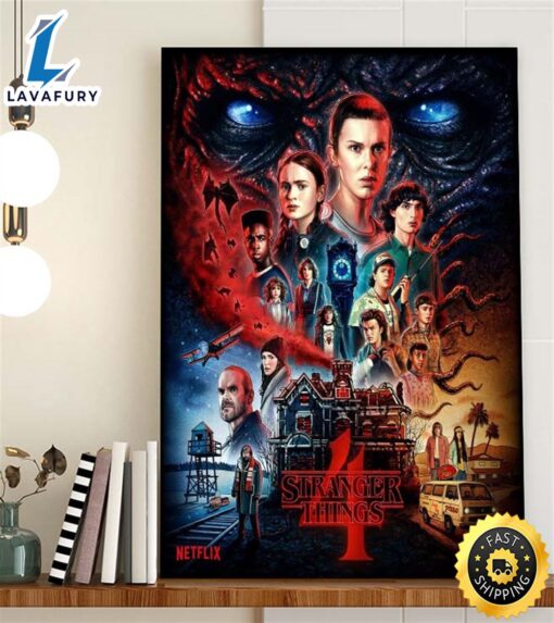 Stranger Things Season 4 Official Poster Canvas