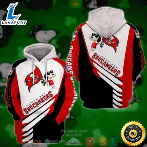 Tampa Bay Buccaneers Nfl Snoopy 3d Hoodie