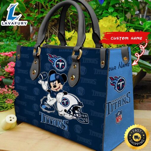 Tennessee Titans Mickey Women Leather Hand Bag