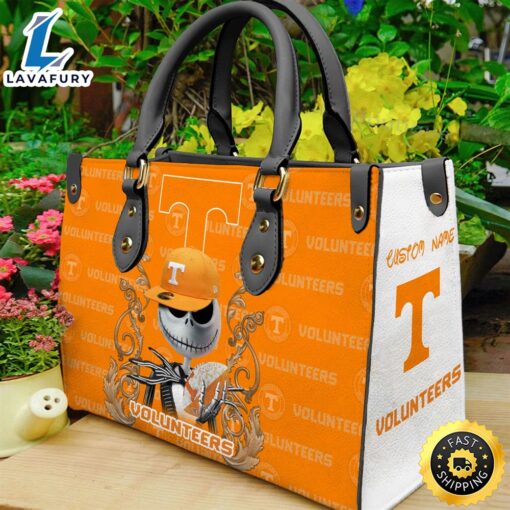 Tennessee Volunteers NCAA Jack Skellington Women Leather Hand Bag