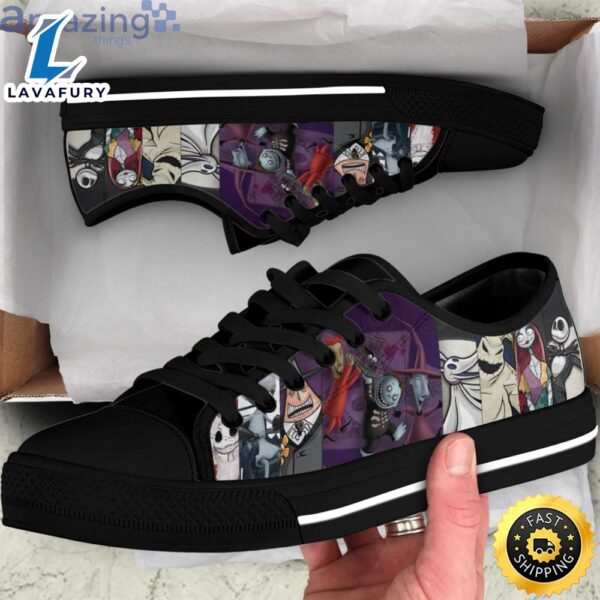 The Nightmare Before Christmas Halloween Low Top Canvas Shoes