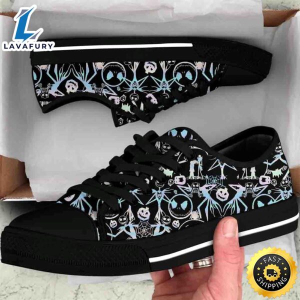 The Nightmare Before Christmas Women Low Top Canvas Shoess