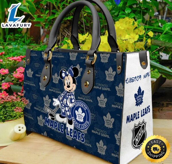 Toronto Maple Leafs NHL Minnie Women Leather Hand Bag