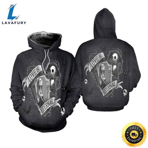 Unisex Jack Skellington 3D Hoodie For Fans