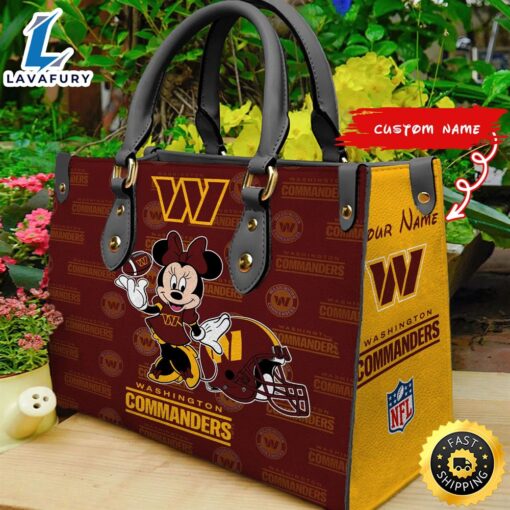 Washington Commanders Minnie Women Leather Hand Bag